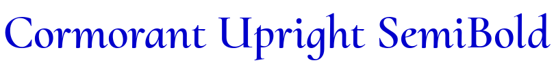 Cormorant Upright SemiBold font